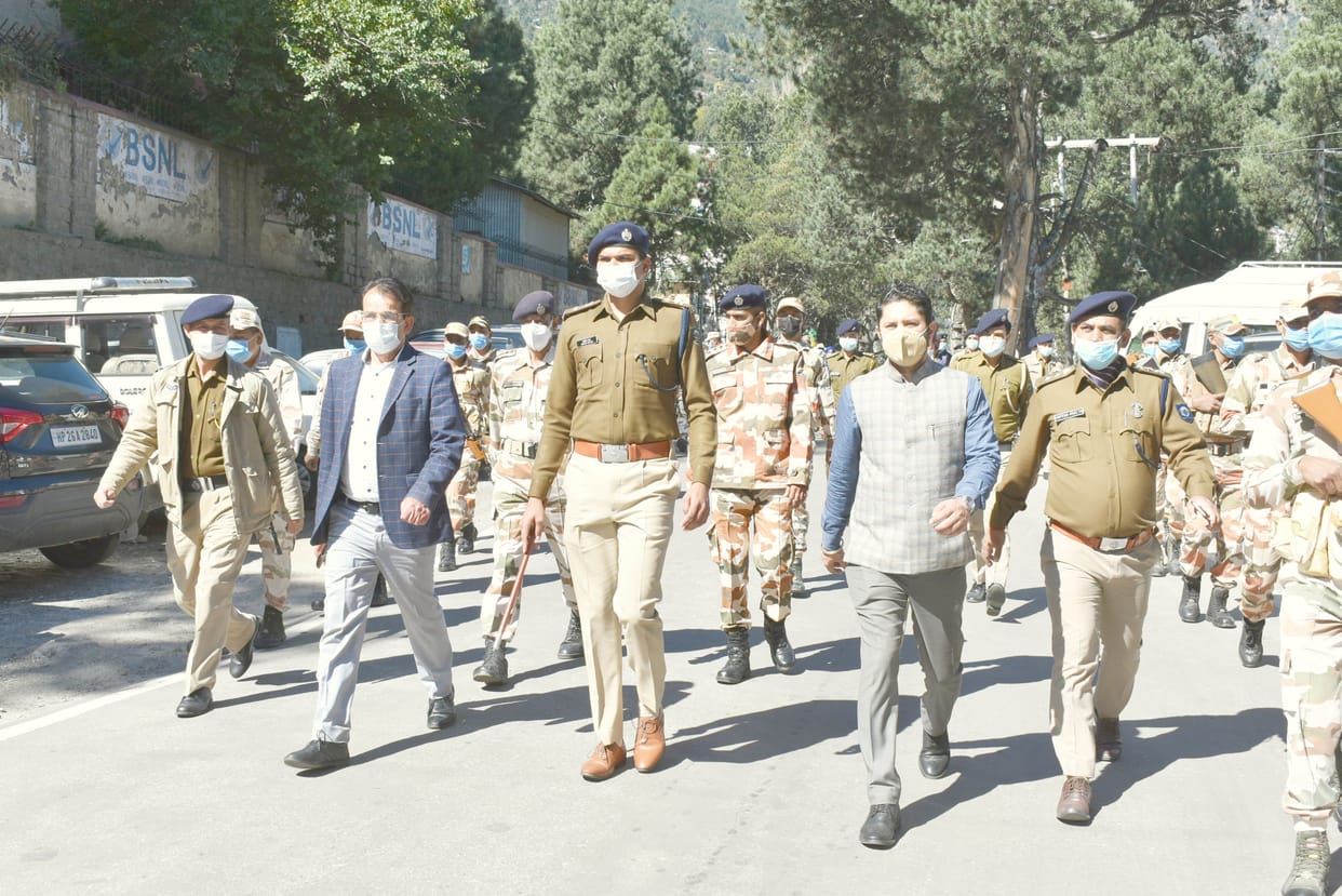 flag march for awarness for voting