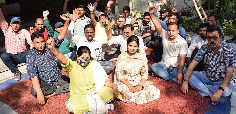 People protested.