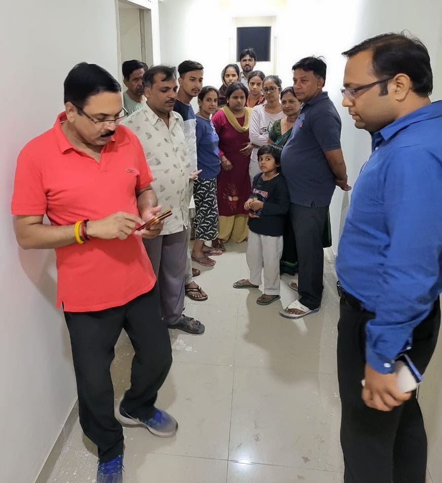 Corporation commissioner inspected the flats