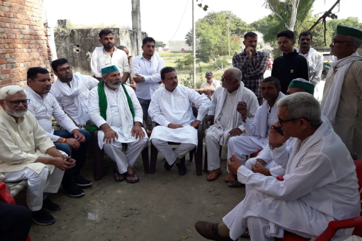 Rakesh Tikait has meet to family of Haji Yunus in Baghpat and targeted BJP Government