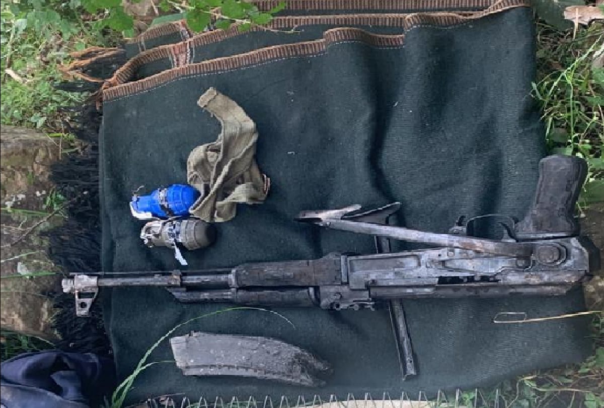 Poonch encounter Arms and ammunition recovered from encounter site during a search operation in Bhatadudia forest