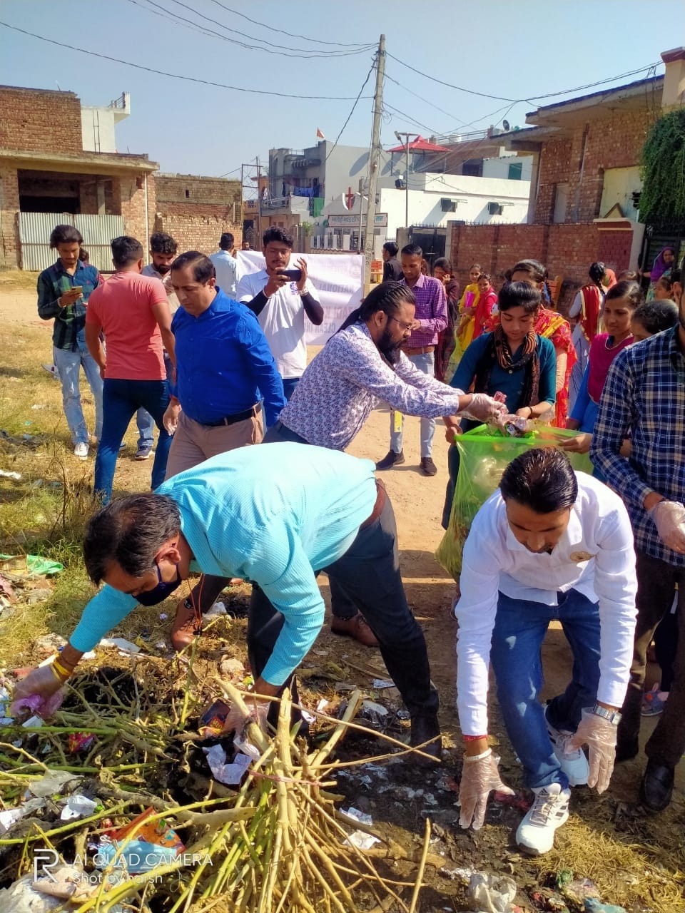 Volunteers cleaned up by running a campaign, Yamunanagar