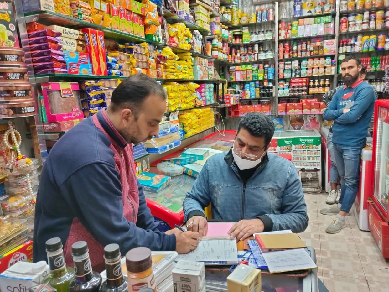 Filled ten samples of sweets and desi ghee in the festive season