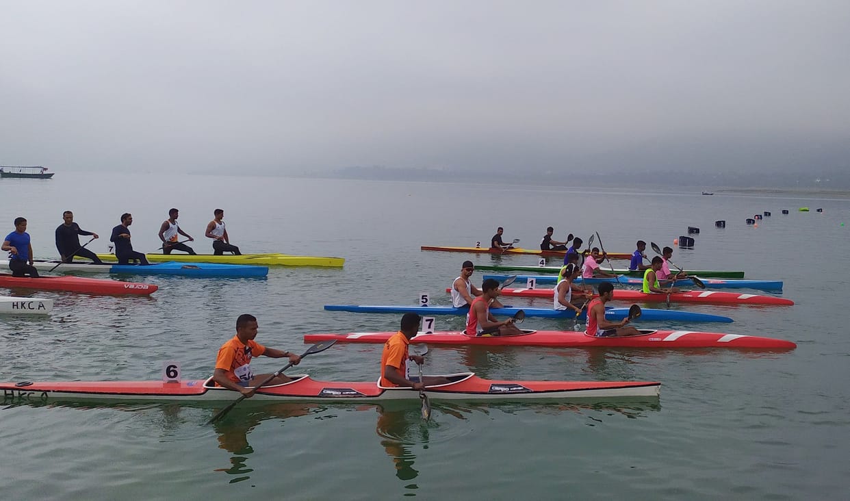 mp women team become champion in water sports
