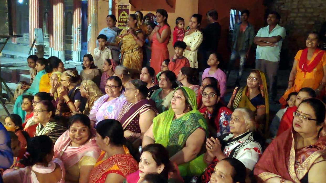 Devotees danced fiercely in the awakening of Mother Bhagwati