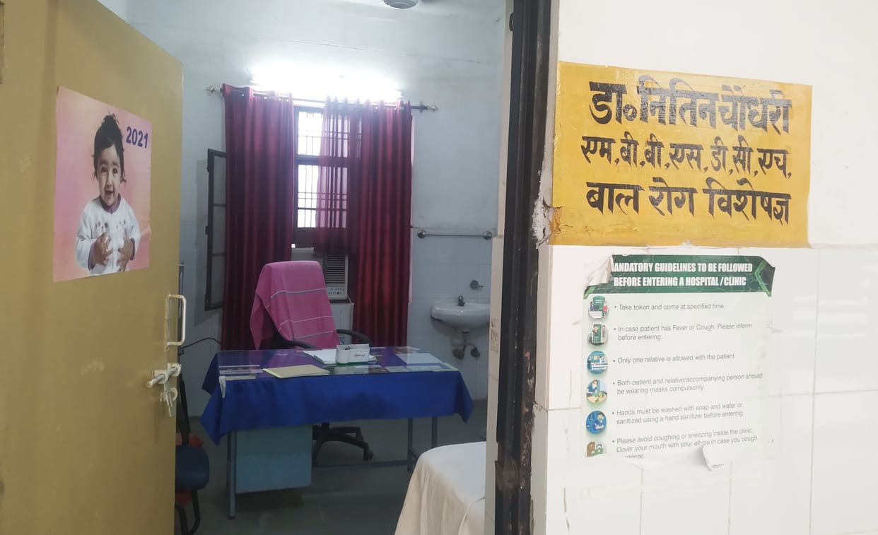 Doctors' chairs remained empty, patients wandering for treatment