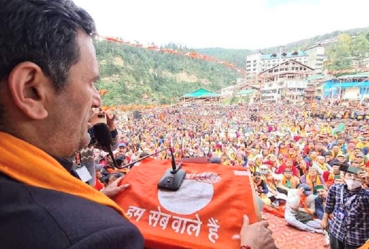 Chetan Bragta showed strength in the rally, BJP-Congress increased scorn
