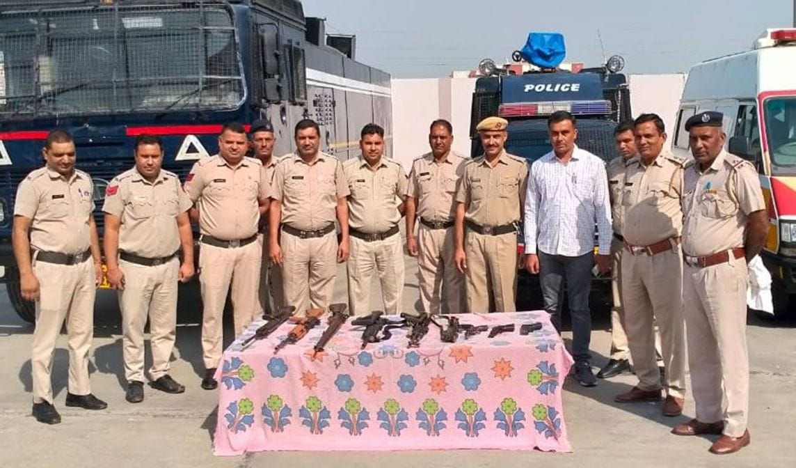 Exhibition of weapons and vehicles on Police Martyrdom Day