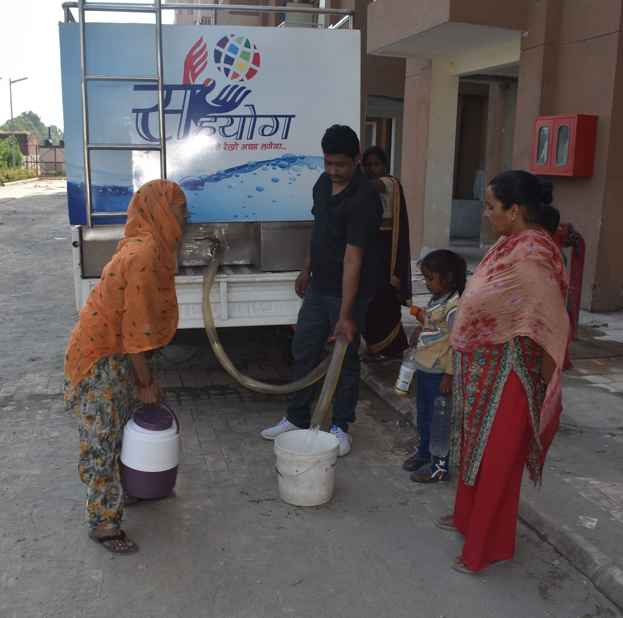 Flats are available but there is no facility, even the families suffering from craving for water