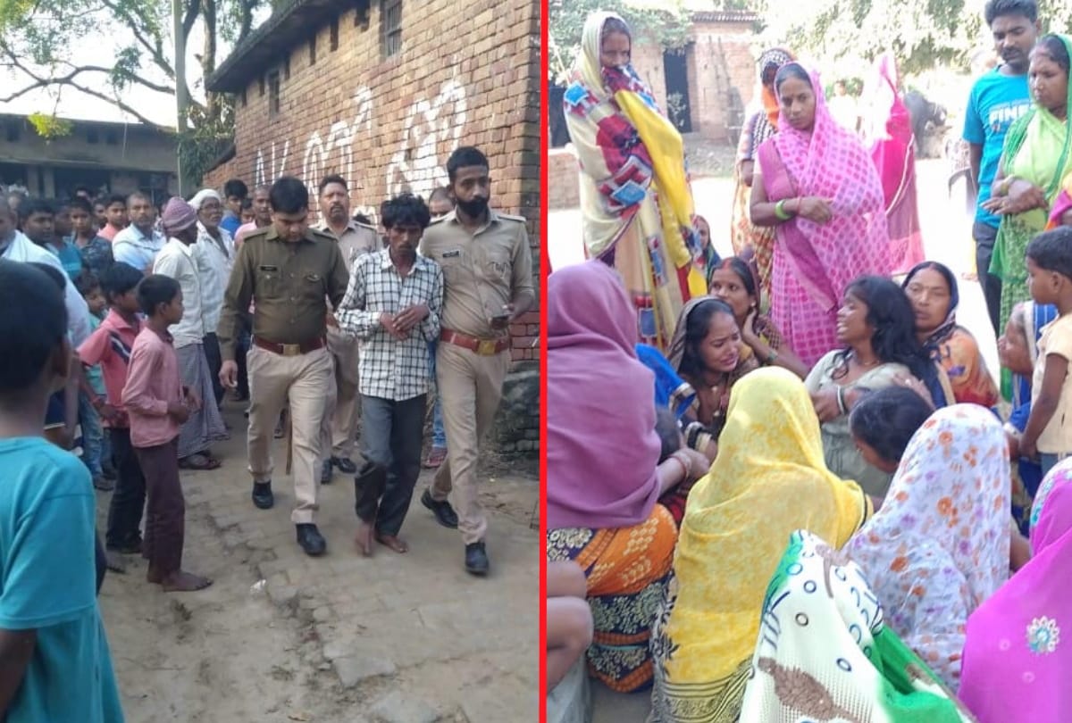 Husband brutally murdered his wife by slitting her throat with ax in kushinagar