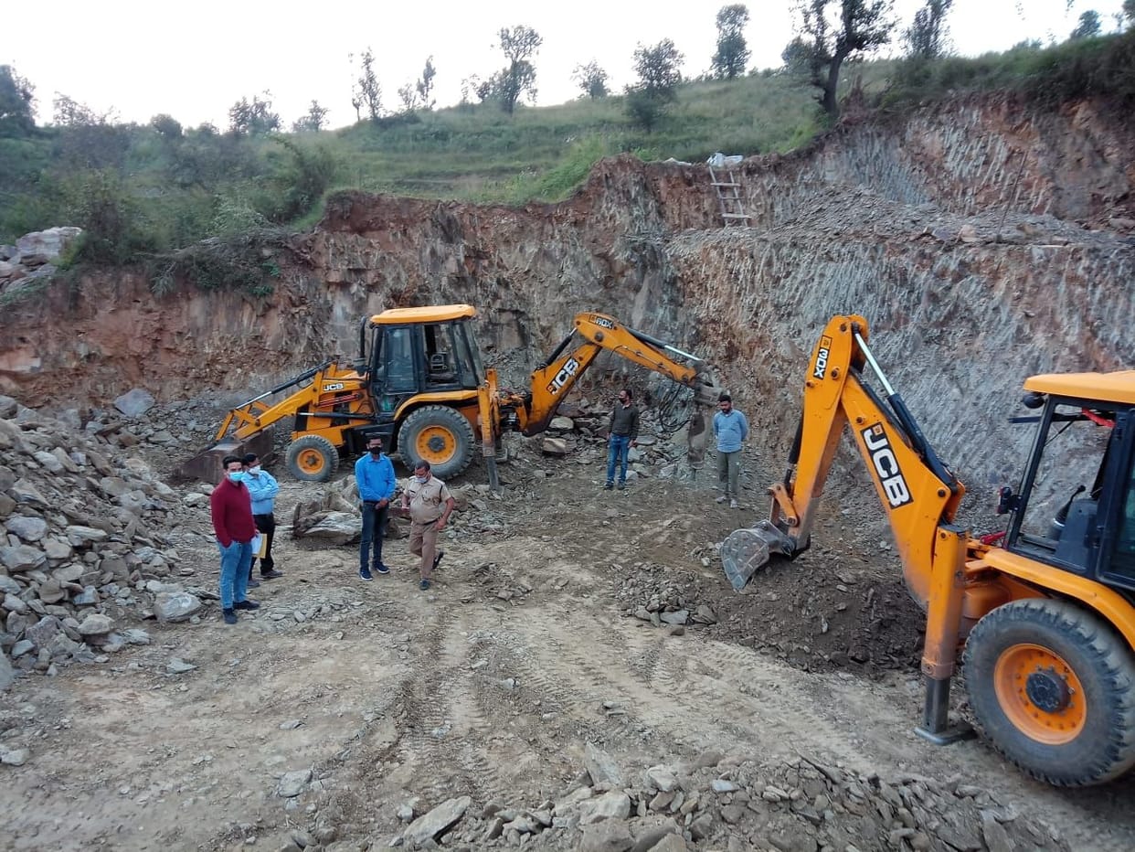 Jcb Seized in Lohaghat