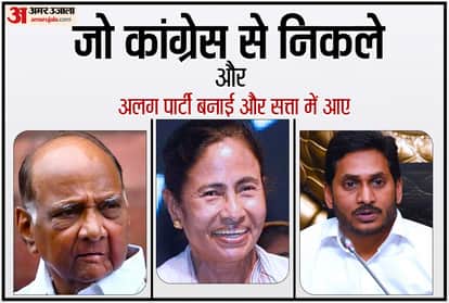 शरद पवार, ममता बनर्जी,  जगनमोहन रेड्डी