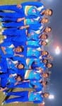 हाथरस : डे नाइट एचपीएल मैच में विजयी टीम।    संवाद