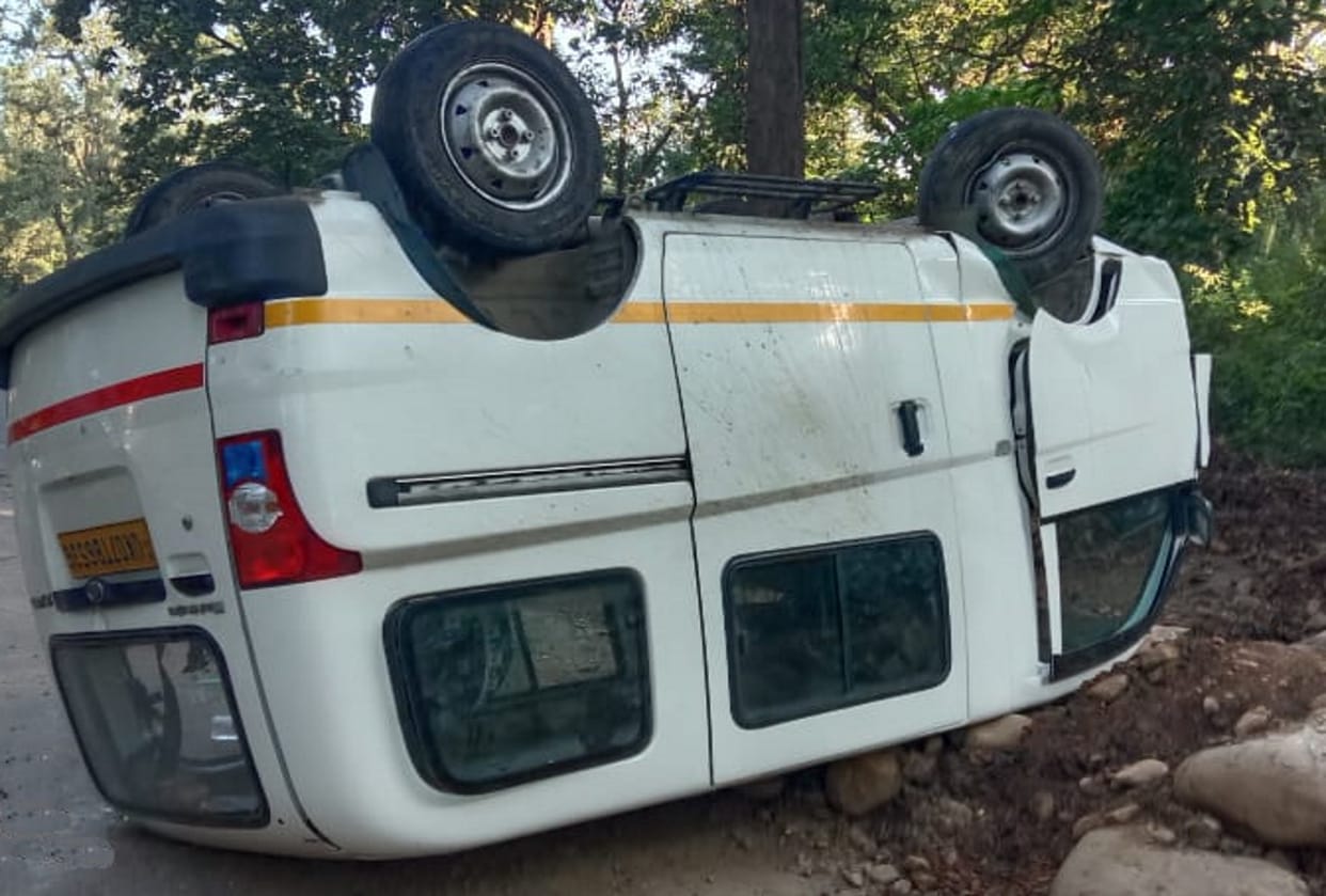 Dehradun news : Sambhar hit by Mahindra car near Lachhiwala railway bridge