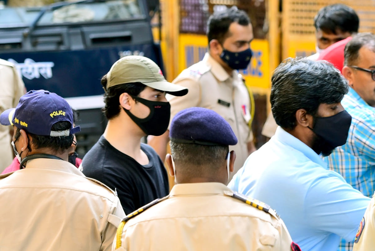 Shah Rukh Khan Son Aryan Khan Appear NCB office in Drugs Case after gets bail