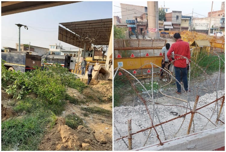Police removed barricades to open the way at Tikri border