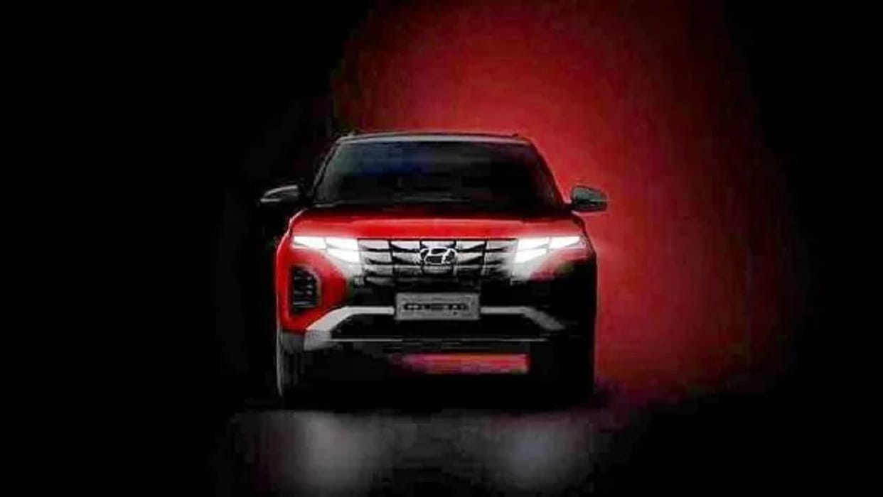 hyundai creta facelift 2022 Hyundai has released teaser of upcoming 2022 Creta facelift ahead of its official debut