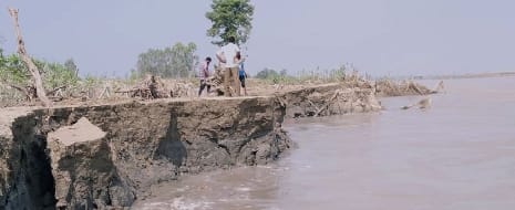 Erosion started from Karnali river, embankment also threatened
