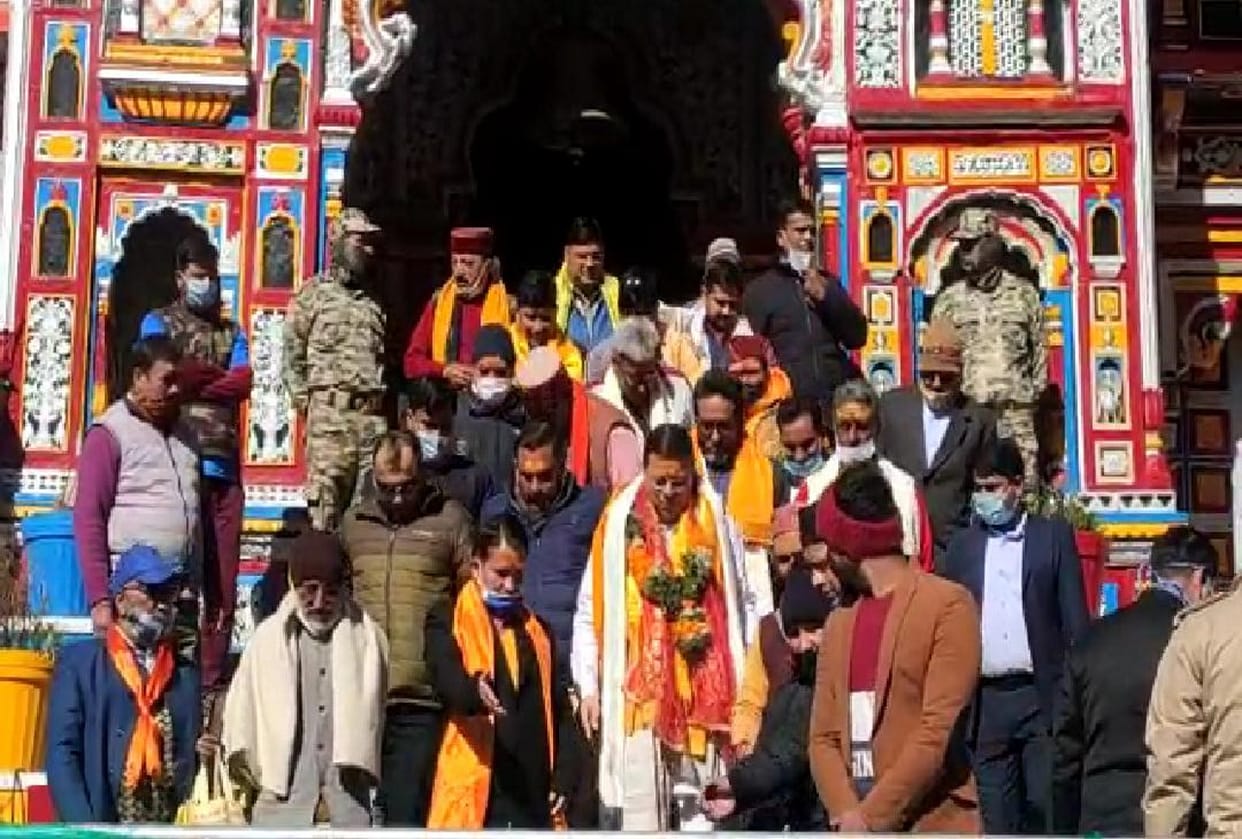 uttarakhand news: Chief Minister Pushkar Singh Dhami Badrinath Dham Visit today