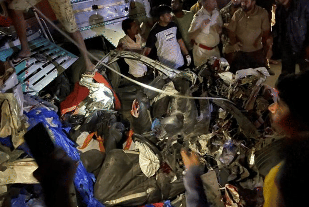 MP road mishap: In a major road mishap on AB road in MP 4 people die