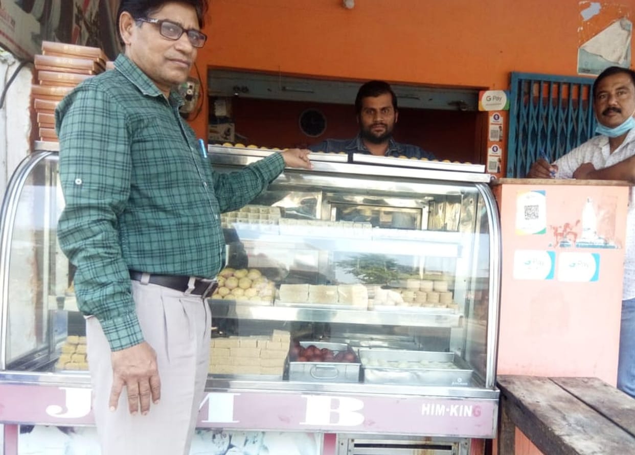 Food Safety Officers filled four samples of Mawa and Barfi