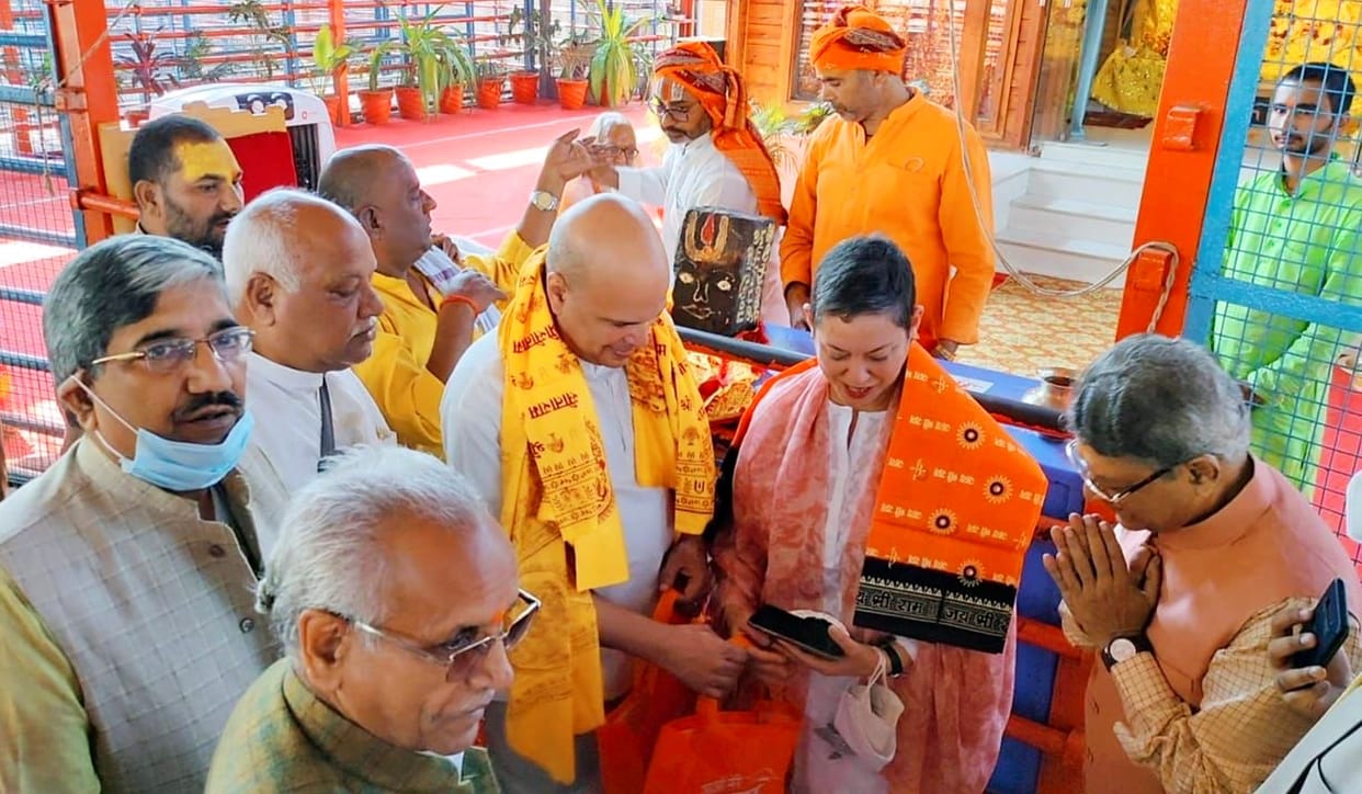 Sri Lankan Ambassador visited Ramlala and saw the construction of the temple