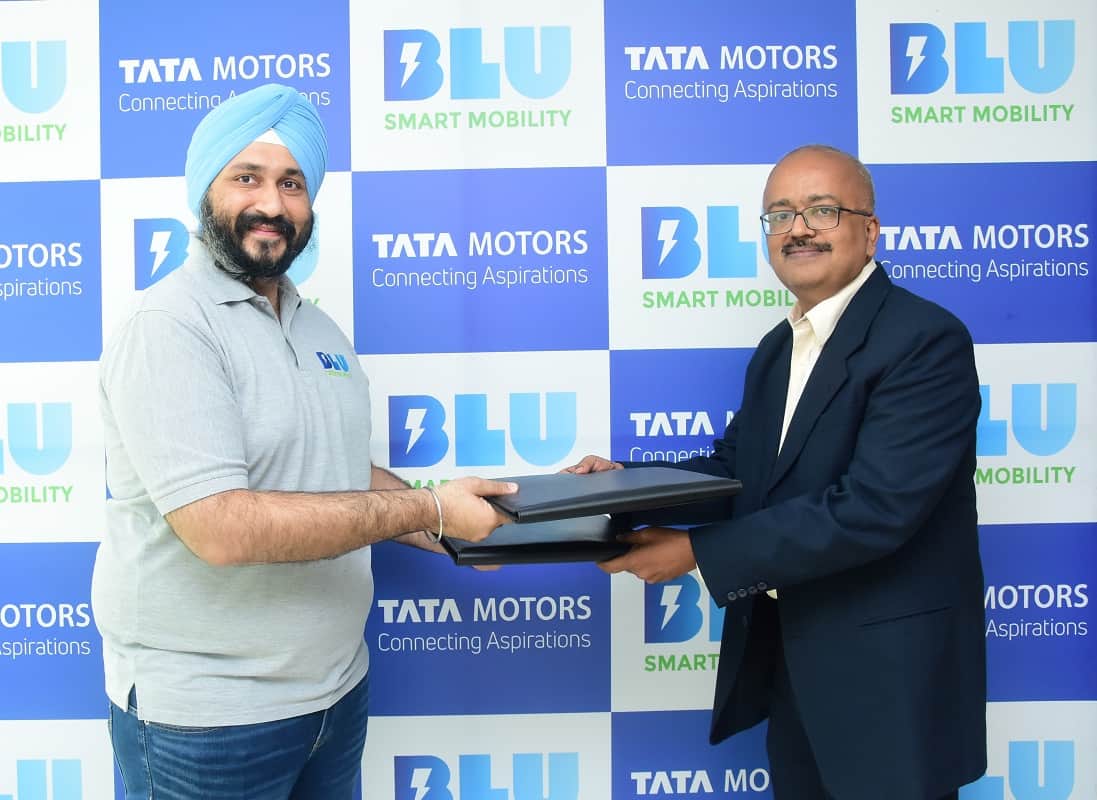 Tata Motors and BluSmart Mobility signs MoU and Tata Motors to deliver 3500 XPRES T EVs to BluSmart Mobility
