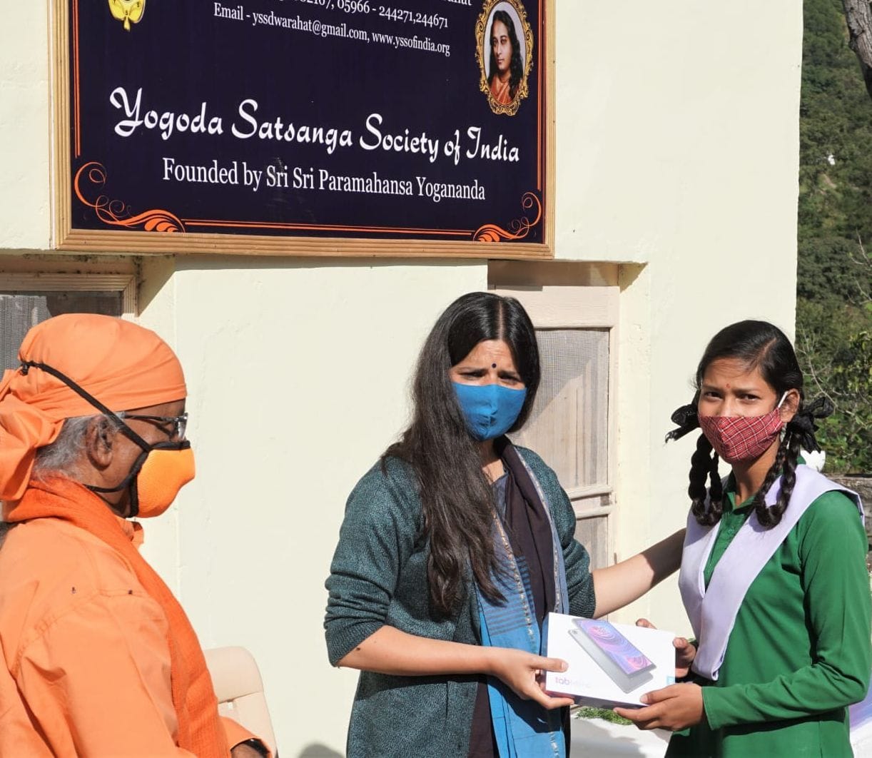 DM Almora in Yogada Ashram Dwarahat