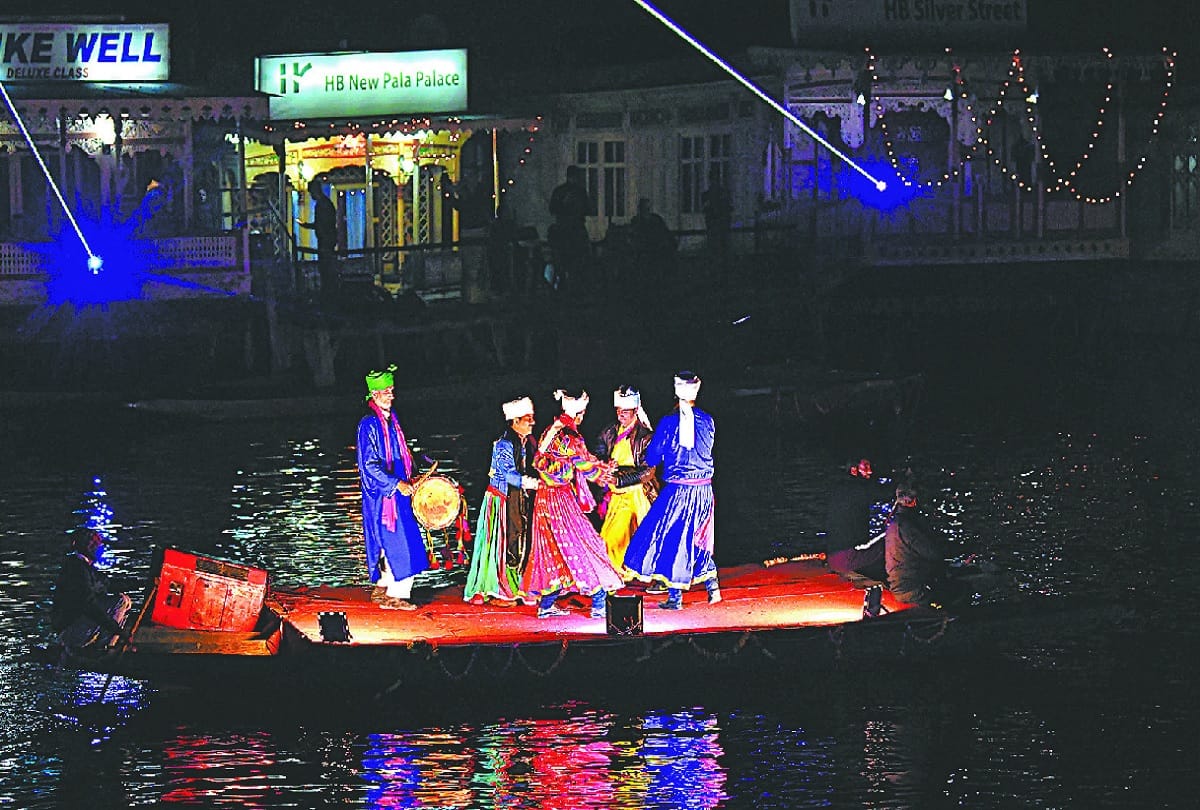 Asia's first floating open cinema opens in Dal Lake