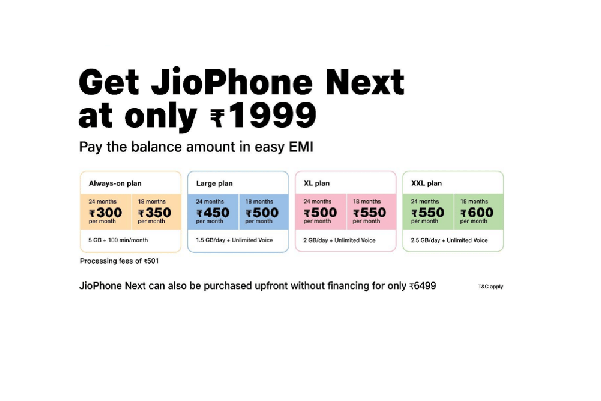 Jio phone next