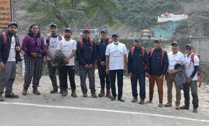22 member trekking team reached Tehri