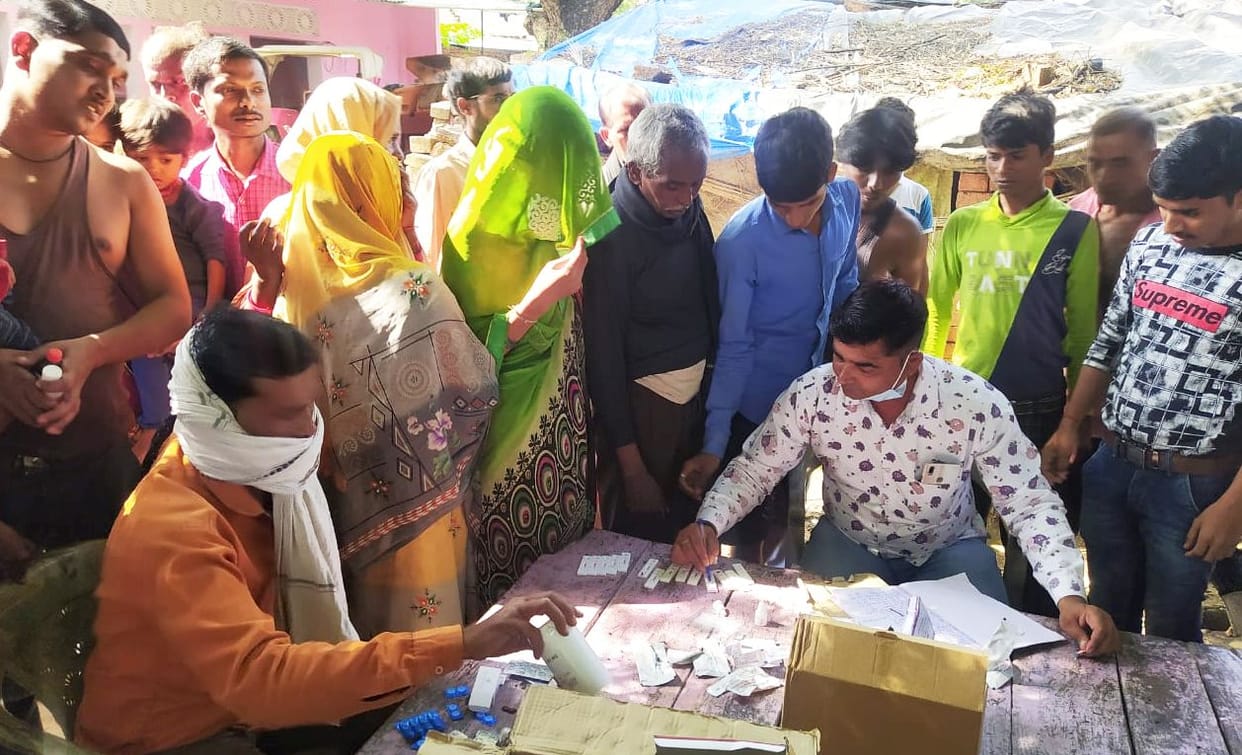 fathepur news,Health department team reached Kulhihar, 166 patients found