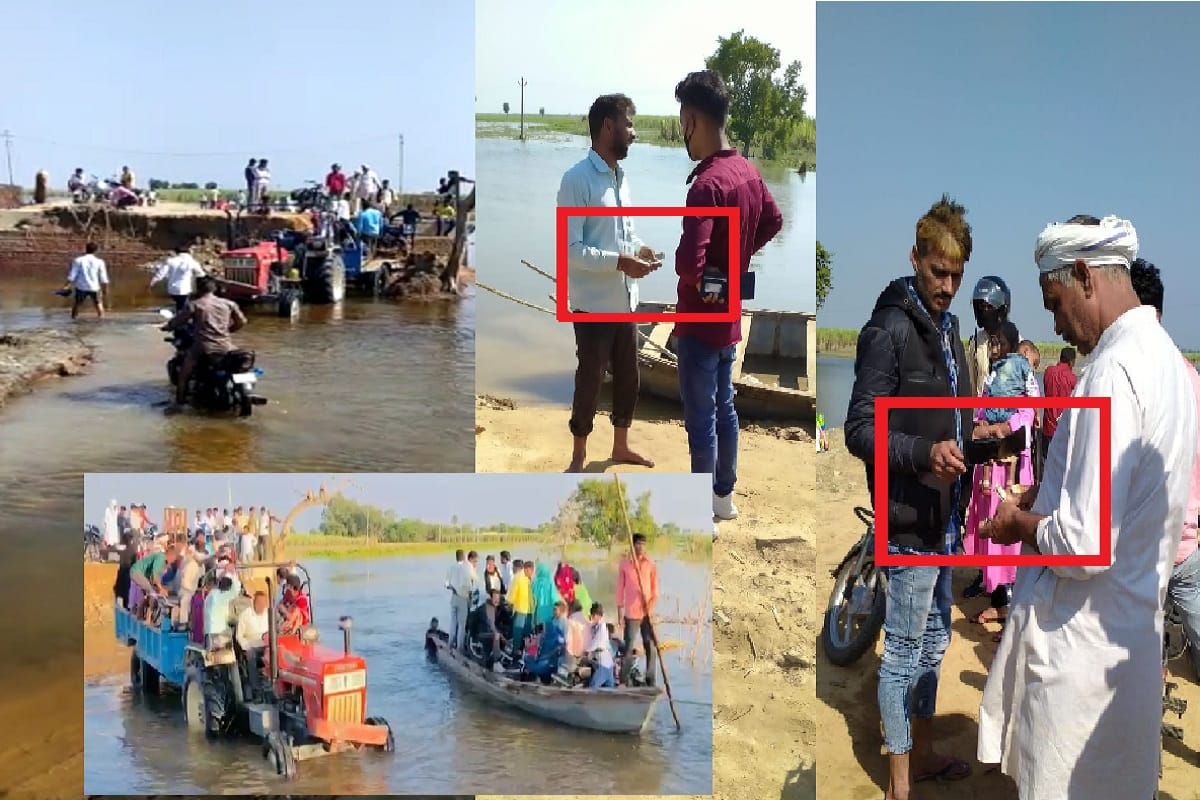 The officers removed the boat and then the villagers got the road repaired in Hastinapur of Meerut and see photos