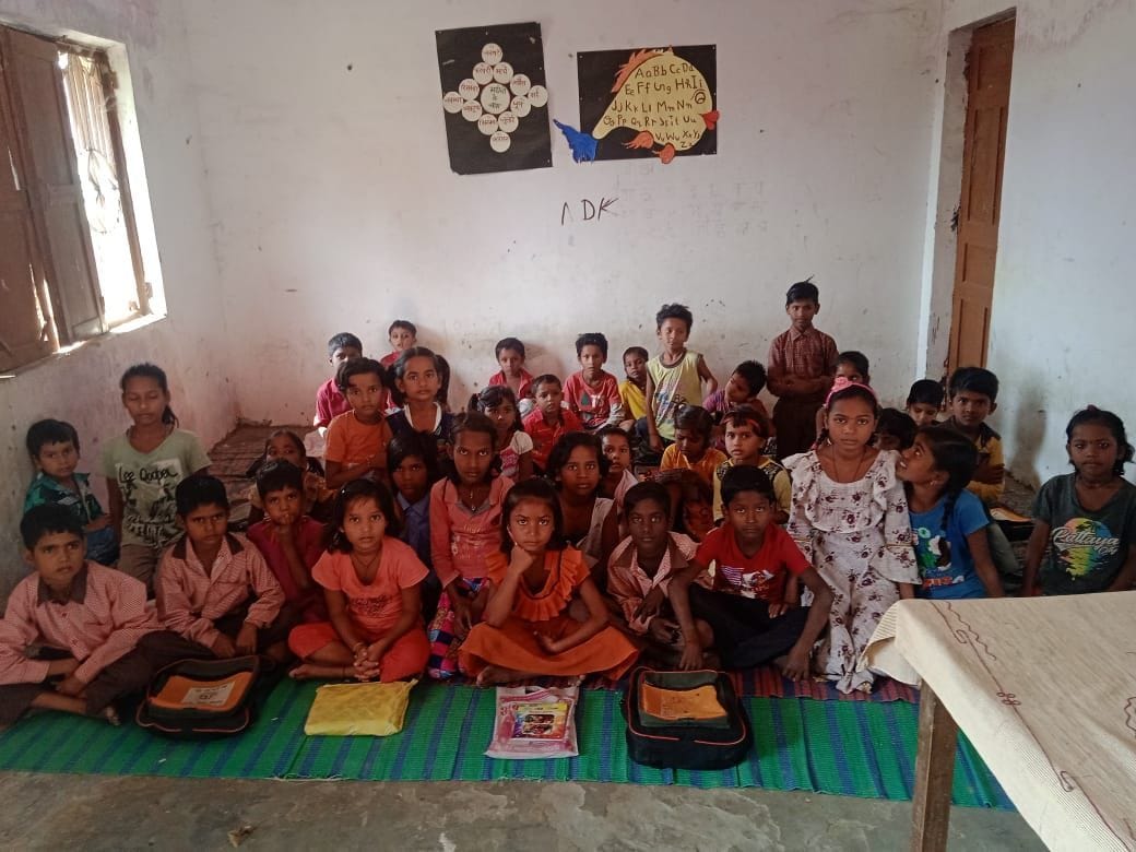 90 children studying in one room