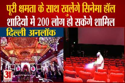cinema halls theaters multiplexes will open with Full capacity in delhi
