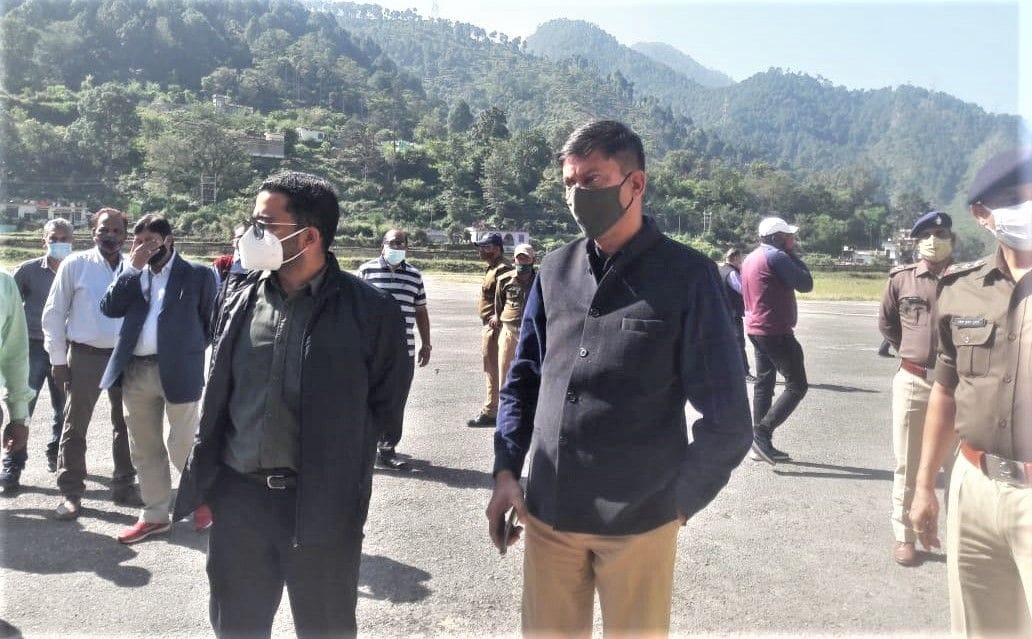 DM and SP inspected Gauchar airstrip