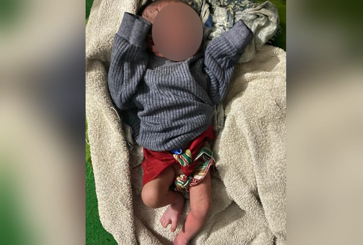 Newborn thrown into bush in Gorakhpur handed over to Child Line