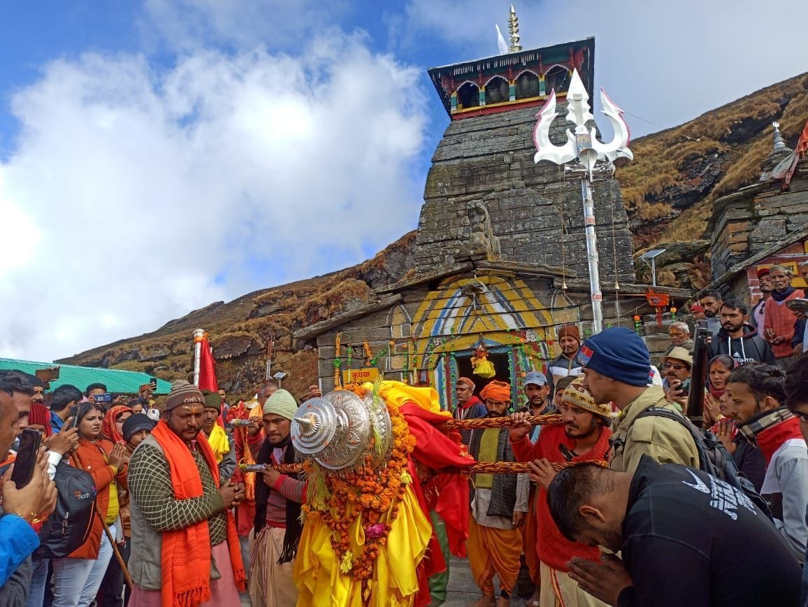 The doors of Tungnath temple closed during winter
