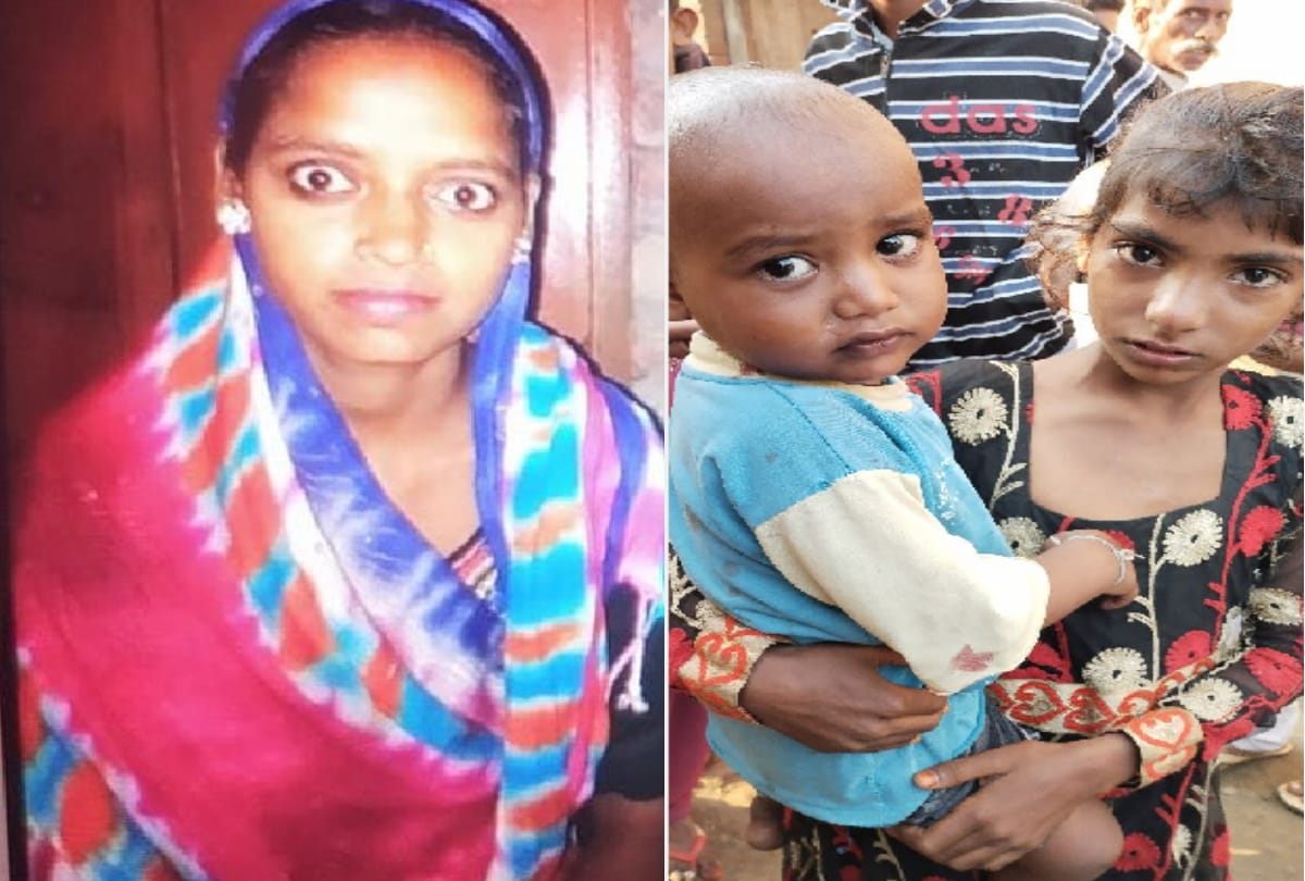 Up Shahjahanpur news murder of wife in front of children family could not stop