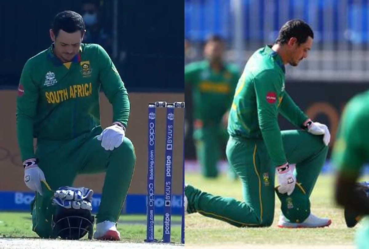 Quinton de kock return to South Africa team in match against sri lanka, takes a knee support for black lives matter