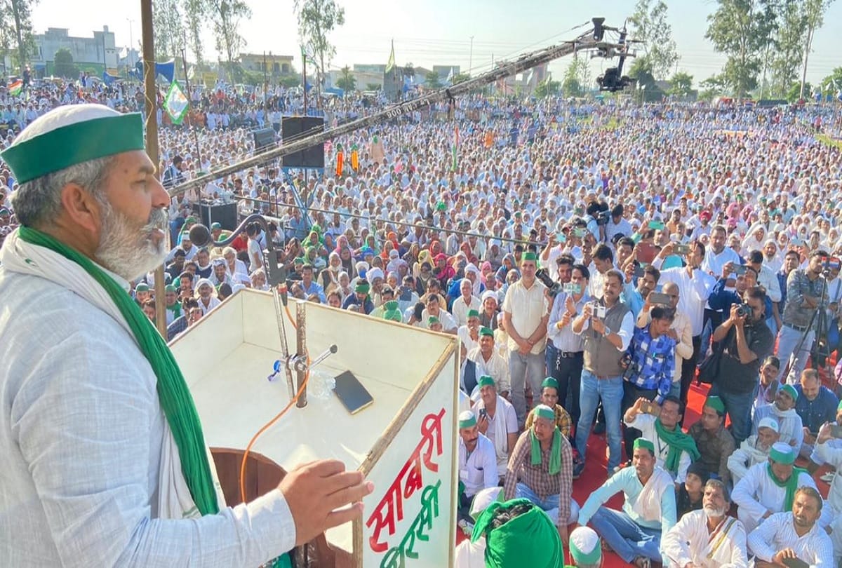 BKU leader Rakesh Tikait attacks BJP govt and RSS imposes many accusations