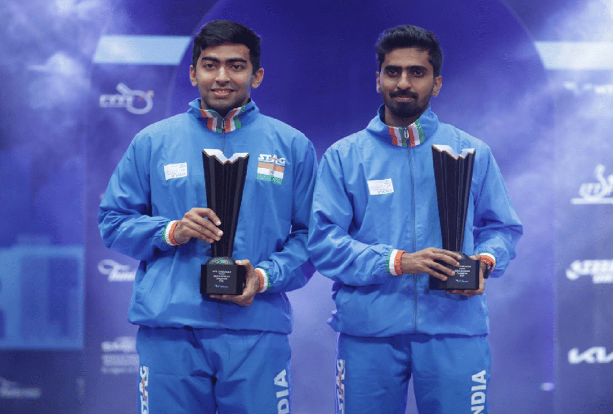 World Table Tennis Contender 2021 Sathiyan Gnanasekaran and Harmeet Desai win mens doubles title