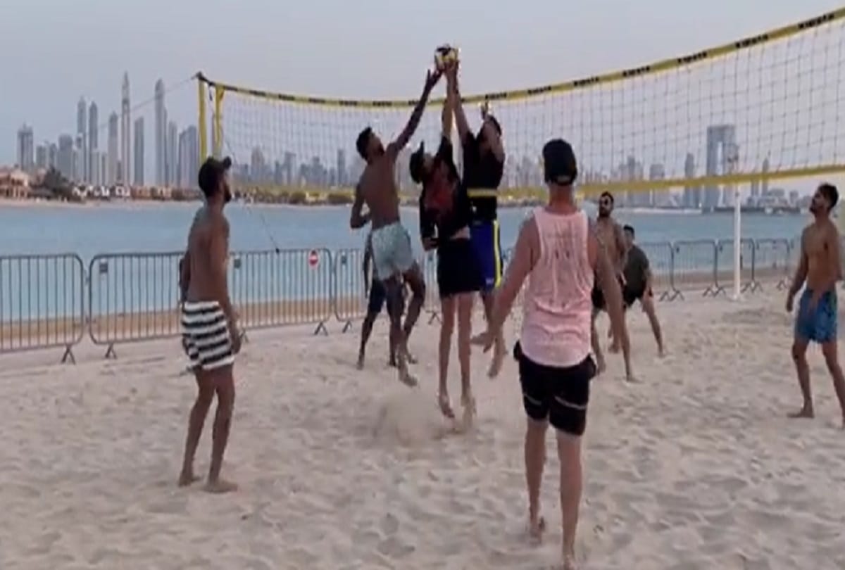 T20 World Cup 2021 Team India played volleyball before the match against New Zealand BCCI shared video