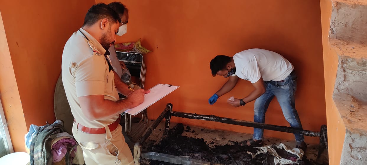 Fire in home