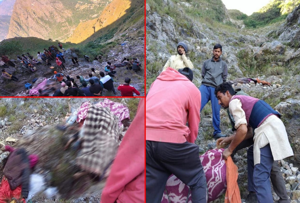 Uttarakhand Accident: bolero fell in gorge at chakrata, 13 died, ground zero photos