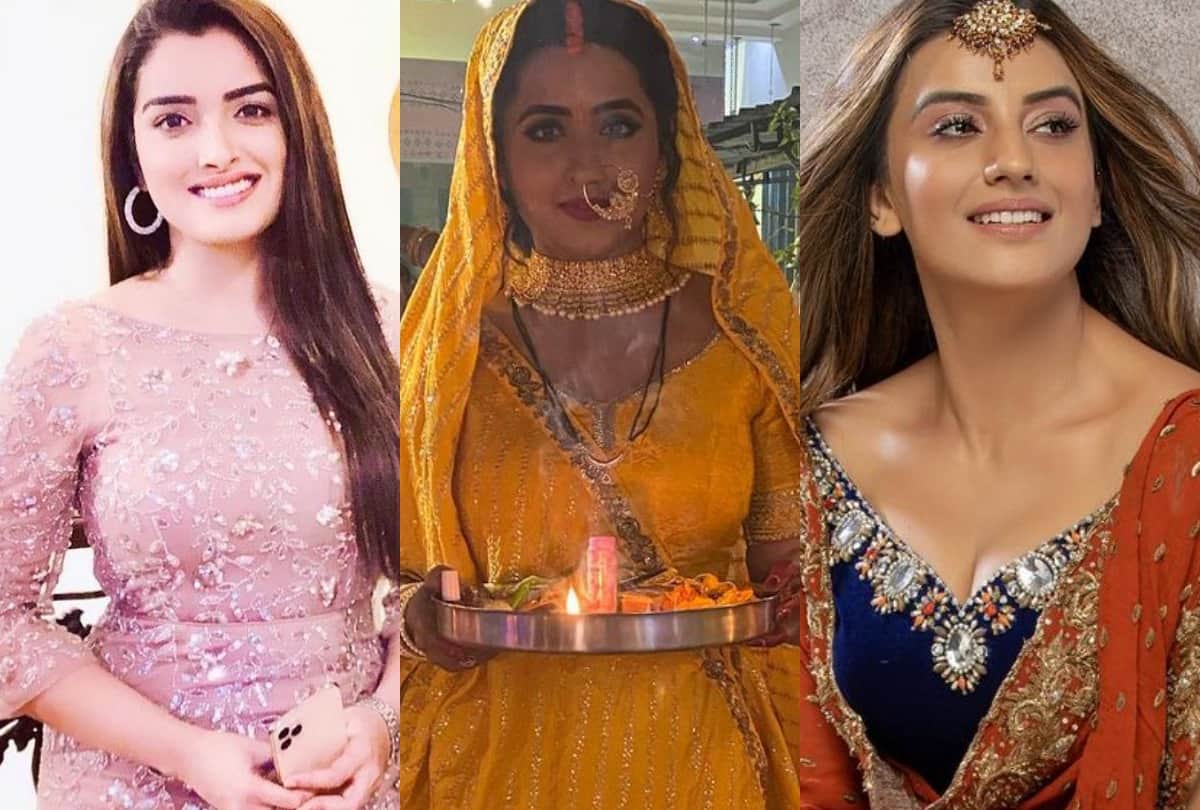 bhojpuri actress amrapali dubey to akshara singh  and kajal raghwani these actresses love affair with married actors