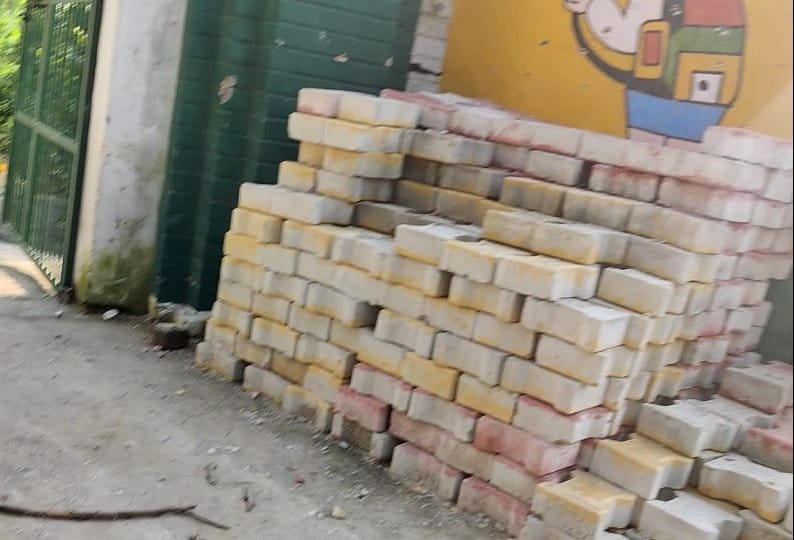 Rs 1.6 crore breakup in installing interlocking tiles