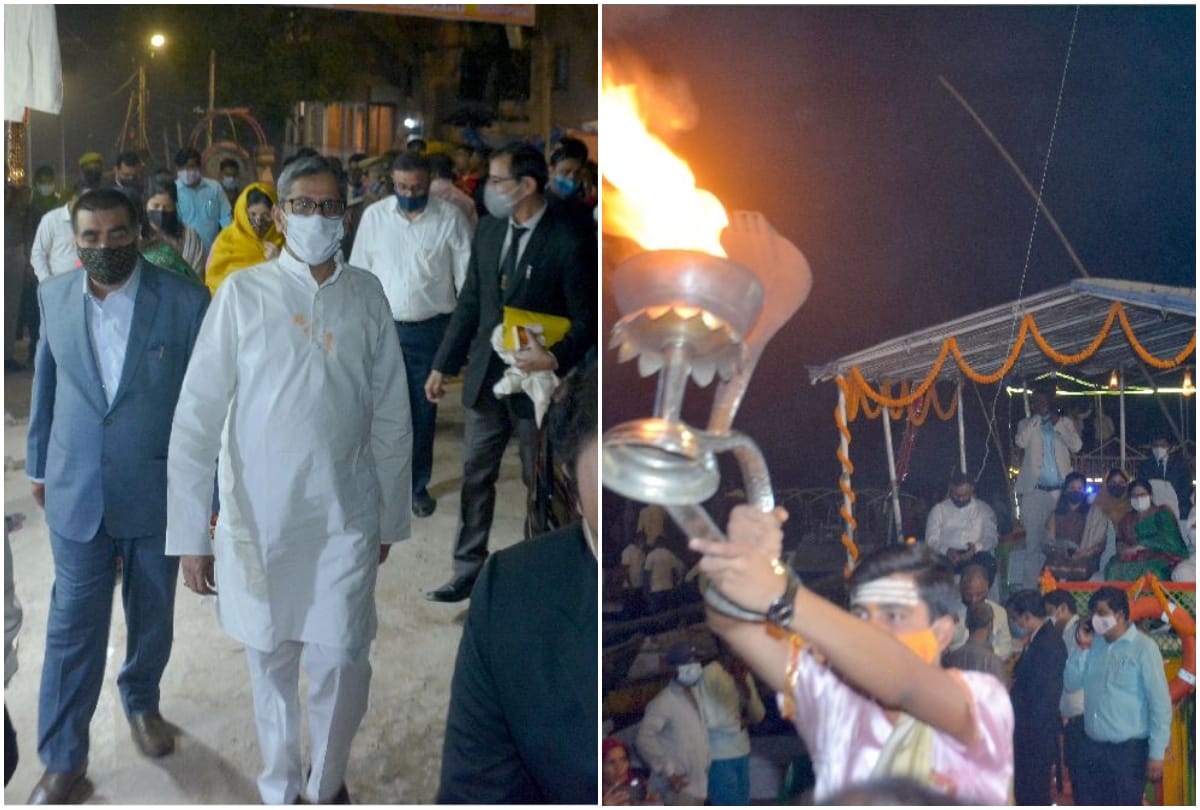 Chief Justice of india in varanasi Supreme Court judge worship in kashi vishwanath temple and see ganga aarti
