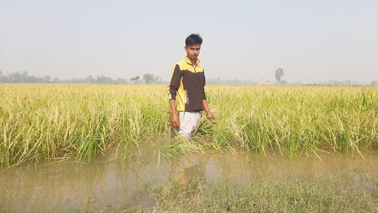 Then the broken Dhanana minor, 80 acres of crop submerged