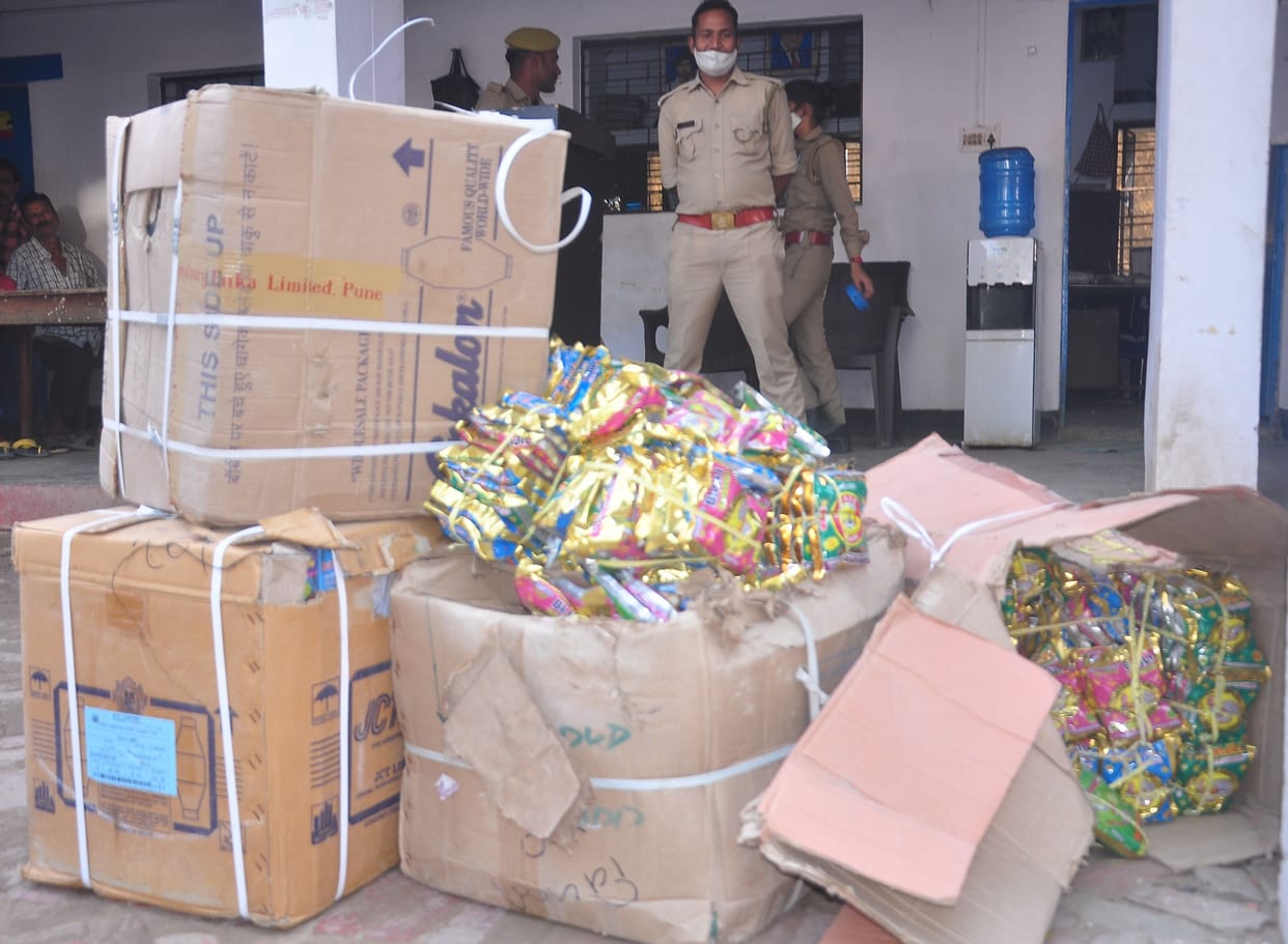 Firecrackers worth lakhs recovered dumped behind coaching center